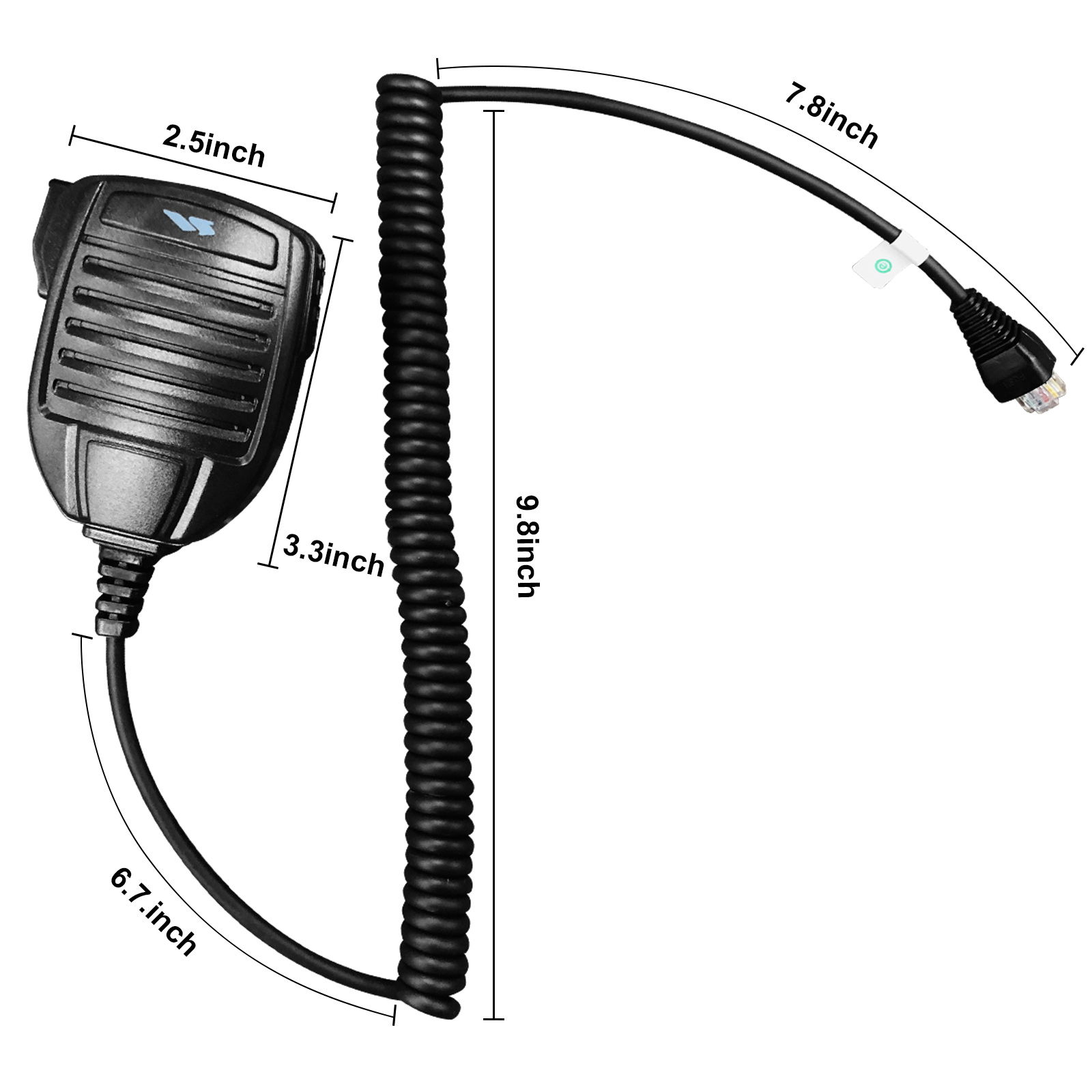 Handheld Speaker Microphone MH-67A8J For Vertex Standard VX-2100